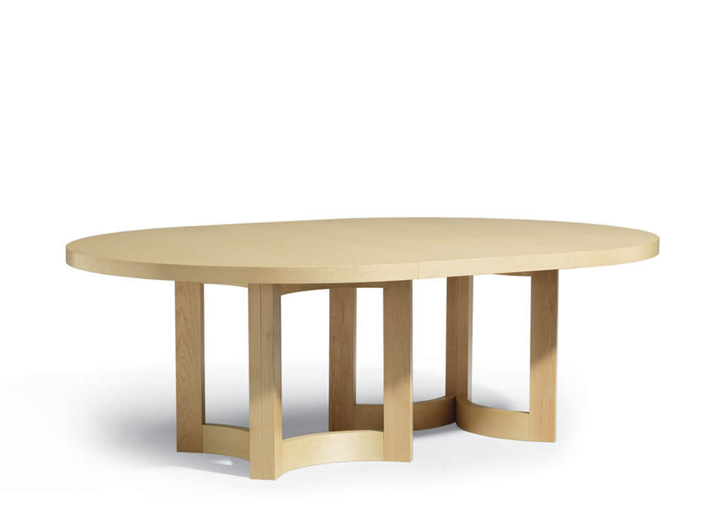 Mesa de comedor moderna / de nogal / redonda / extensible - NEXUS ... Mesa de comedor moderna / de nogal / redonda / extensible - NEXUS ...