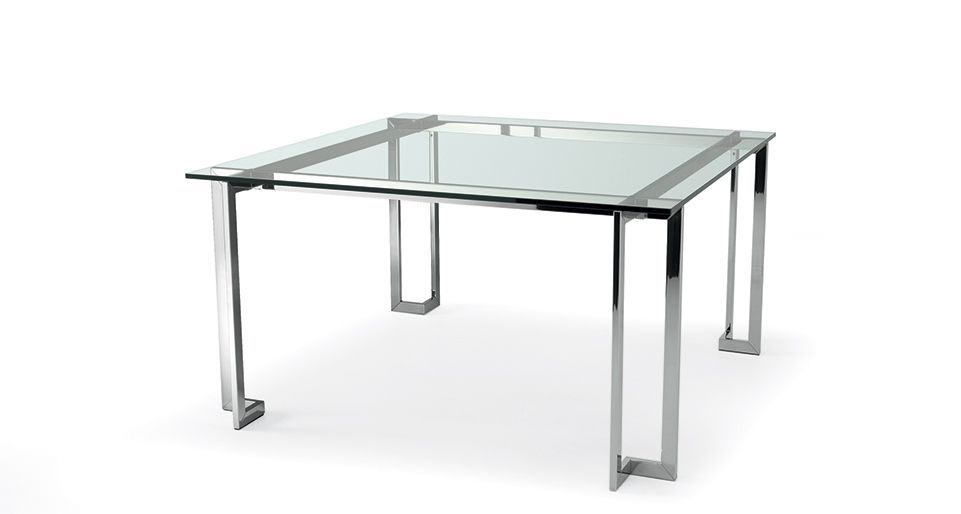 Mesa de reuniones moderna / de vidrio / de acero inoxidable ... Mesa de reuniones moderna / de vidrio / de acero inoxidable ...