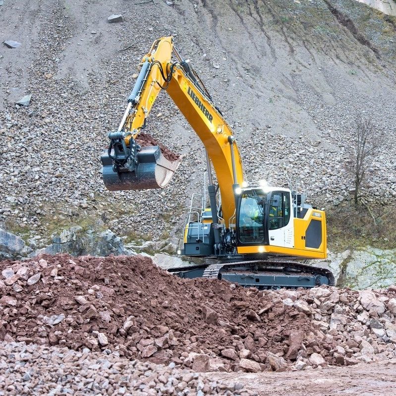 Excavadora Con Orugas R Litronic Liebherr De Bajo Consumo De