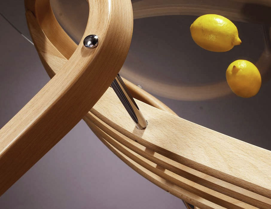 Mesa de comedor / de diseño original / de vidrio / ovalada ... Vidrio comedor diseño
