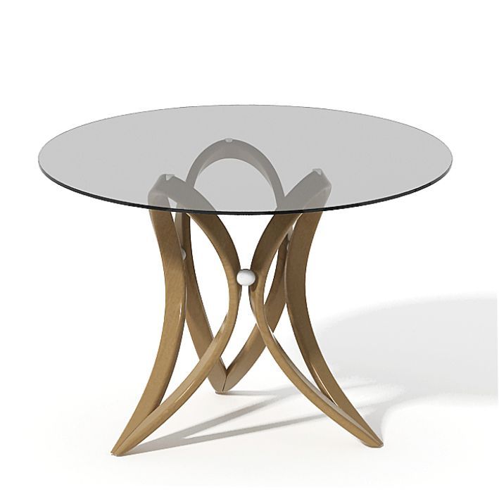 Mesa de comedor / moderna / de vidrio / redonda apriori v ...