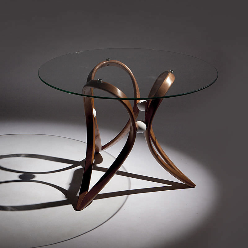 Mesa de comedor / moderna / de vidrio / redonda apriori v ...