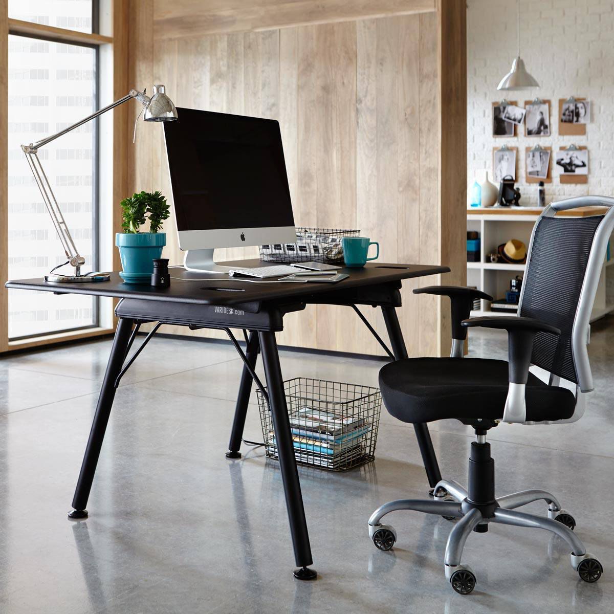 Escritorio para open space / de metal / moderno / ajustable en ...