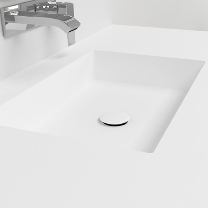 Lavabo Suspendido SQUARE Riluxa Rectangular De Corian