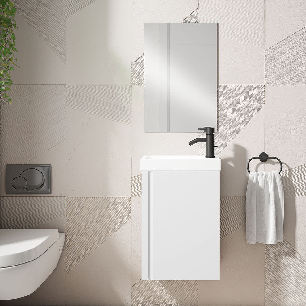 Mueble De Lavabo Suspendido Lagos Visobath Laminado