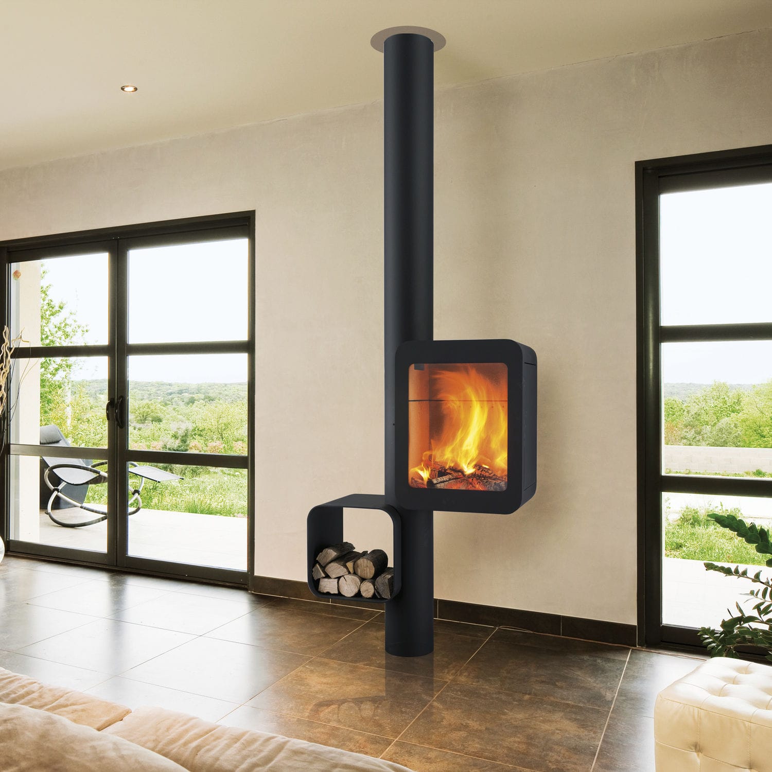 Chimenea De Le A Grappus Focus Creation De Pie De Dise O