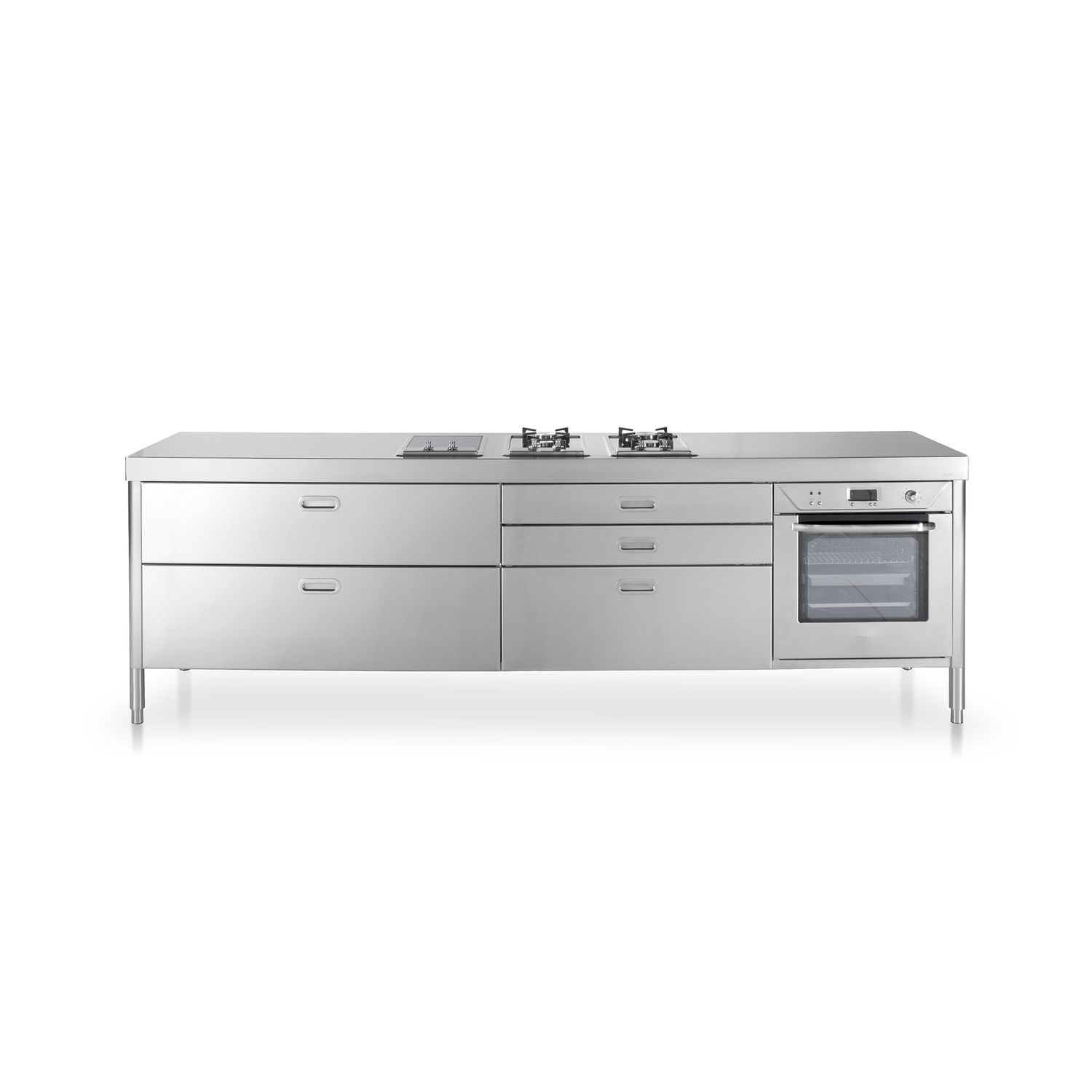 Cocina Con Horno De Gas C C C F Alpes Inox El Ctrica