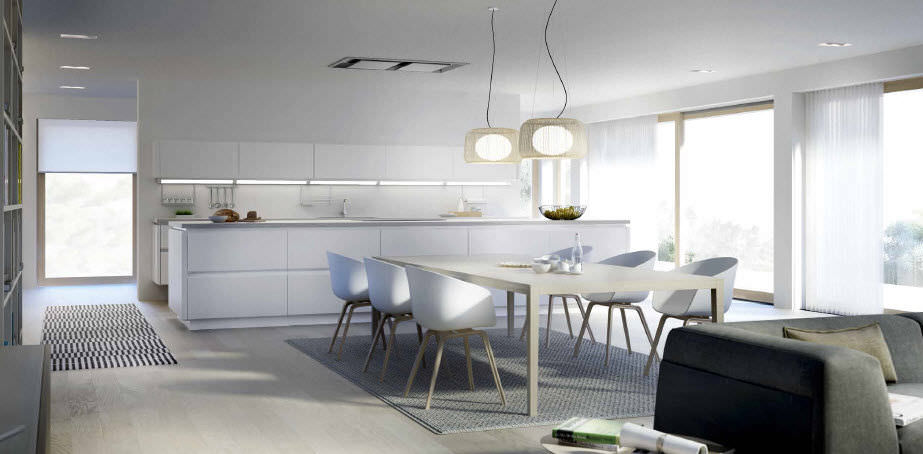 Cocina moderna / de madera / con isla / lacada series s3 xey