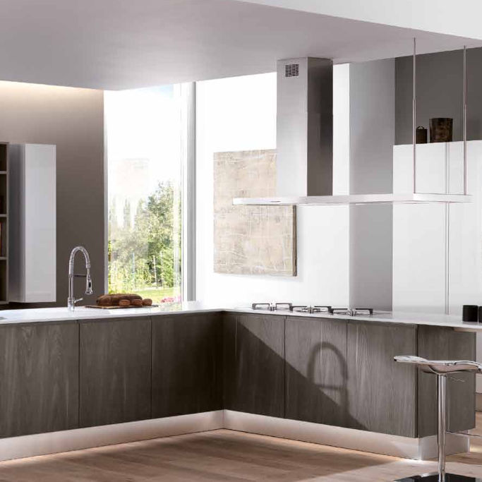 Cocina moderna / de melamina / de madera / con isla brera berloni Cocina de isla creativo Metal