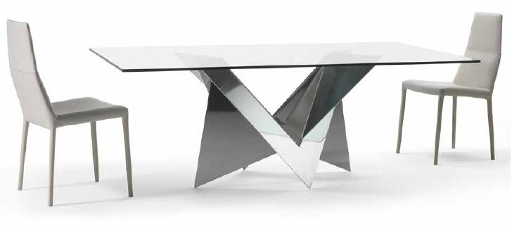 Mesa de comedor / moderna / de vidrio / rectangular mathematique ...