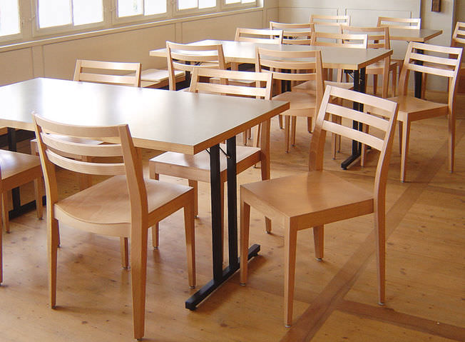 Silla de restaurante / de comedor / moderna / de madera soma by ...