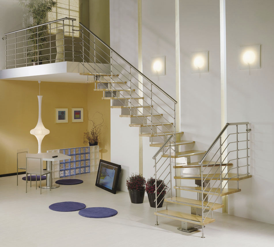 Escalera En L Con Pelda Os De Madera Estructura De Metal Sin ~ Materiales Para Peldaños De Escaleras Interiores Escalera En L Con Pelda Os De Madera Estructura De Metal Sin ~ Materiales Para Peldaños De Escaleras Interiores