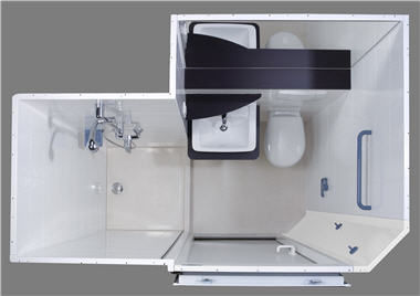 Baño moderno / de cerámica / para el sector servicios / prefabricado ... Baño moderno / de cerámica / para el sector servicios / prefabricado ...