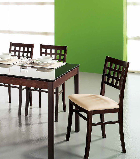 Silla moderna / de madera / tapizada suite olivo & godeassi