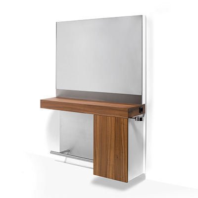 Tocador moderno / de madera maciza / de acero inoxidable / de ...