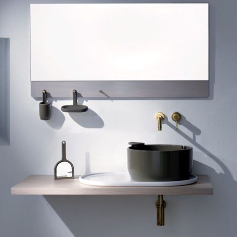 Encimera de lavabo de madera ukiyo e olympia