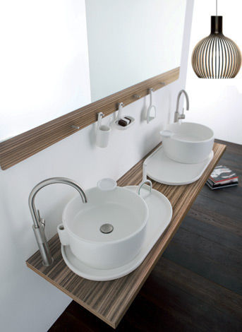 Encimera de lavabo de madera ukiyo e olympia