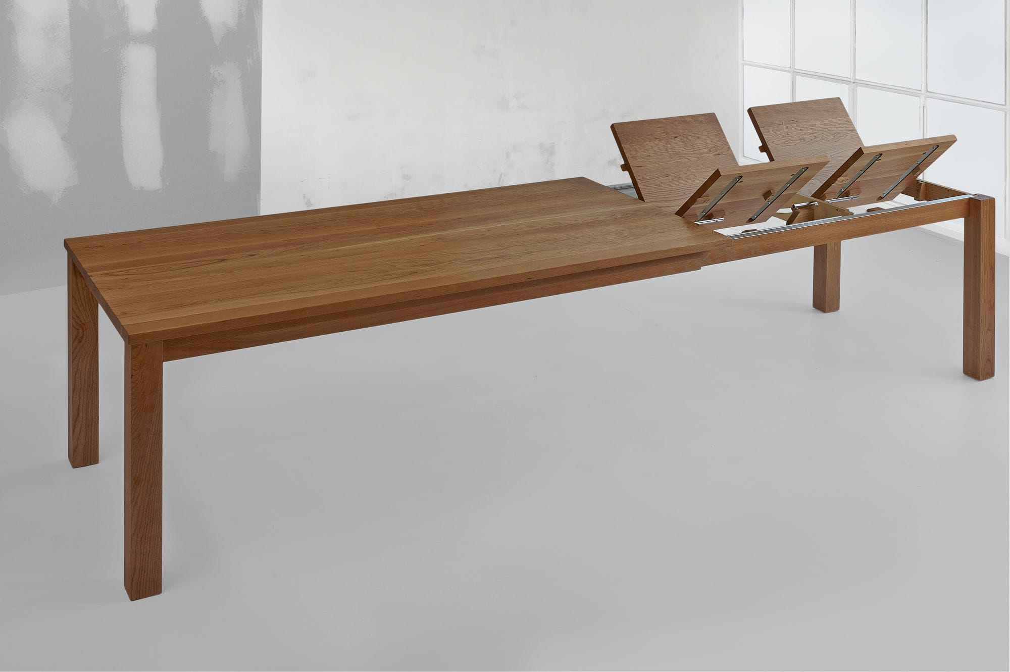 Mesa de comedor moderna / de madera maciza / rectangular ... Mesa de comedor moderna / de madera maciza / rectangular ...