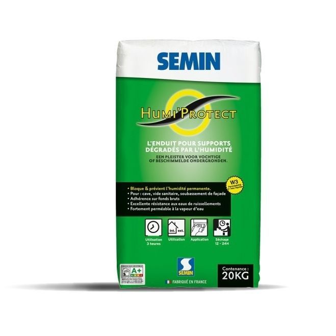 Enlucido de protección HUMIPROTECT SEMIN para deshumidificación