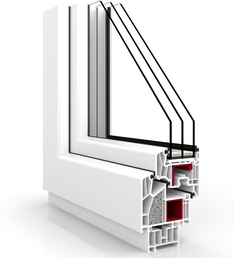 Ventana Abatible PREMIUM V90 VETREX De PVC Con Vidrio Triple