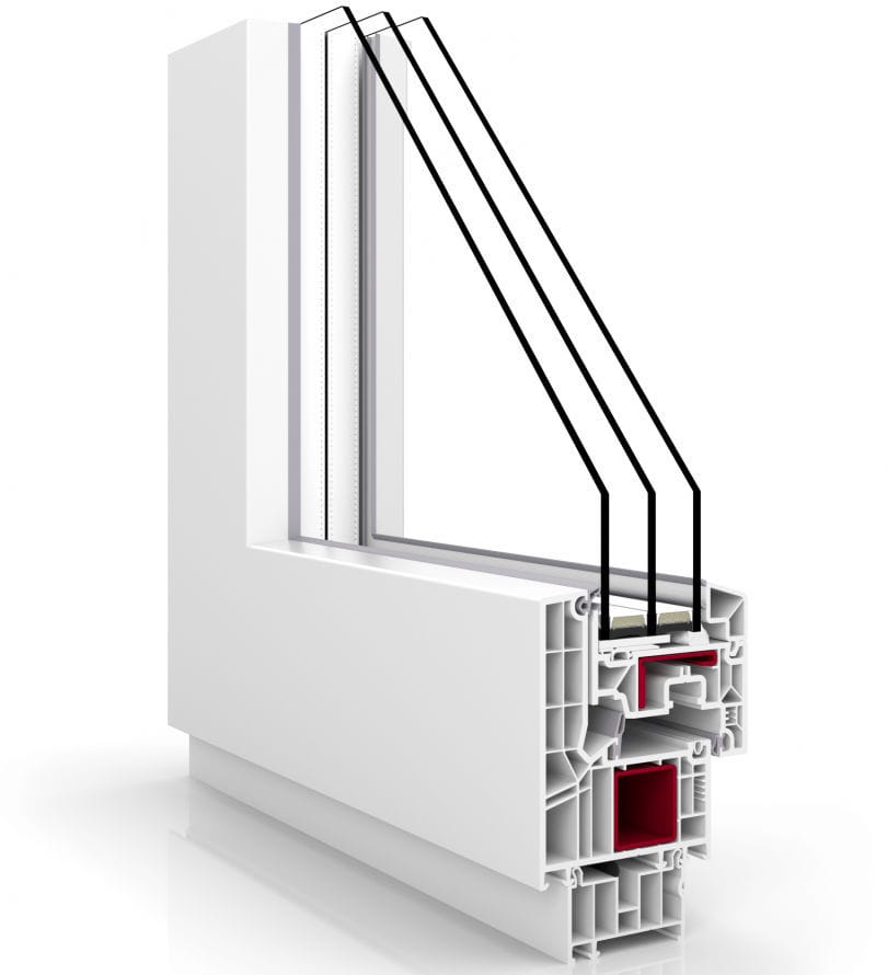 Ventana Abatible PREMIUM V82 MODERN DESIGN VETREX De PVC Con