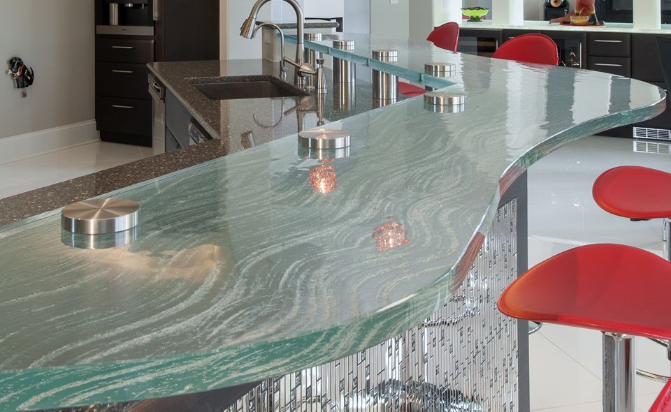 Mostrador para cocina / de vidrio / en arco de cÃrculo raised ... Imagenes de barras para cocina con arco