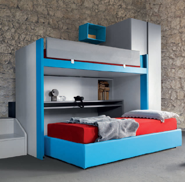 Escritorio de material laminado / moderno / con cama nido / para ... Cama nido niños