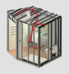 Módulo prefabricado para cuarto de baño - CUBIK® STEEL - HYDRODISEÑO Módulo prefabricado para cuarto de baño - CUBIK® STEEL - HYDRODISEÑO