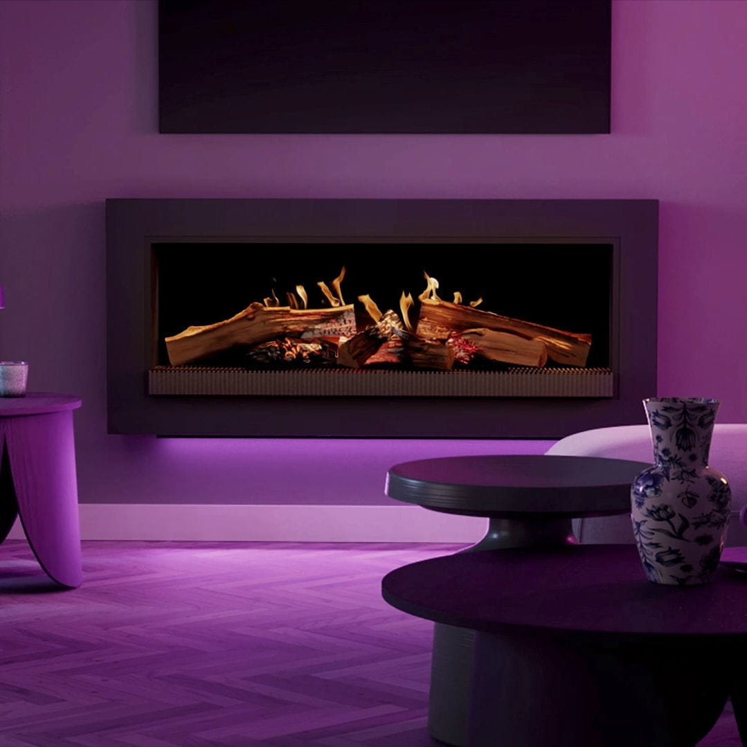 Chimenea El Ctrica E Kalfire Fireplaces Adosada