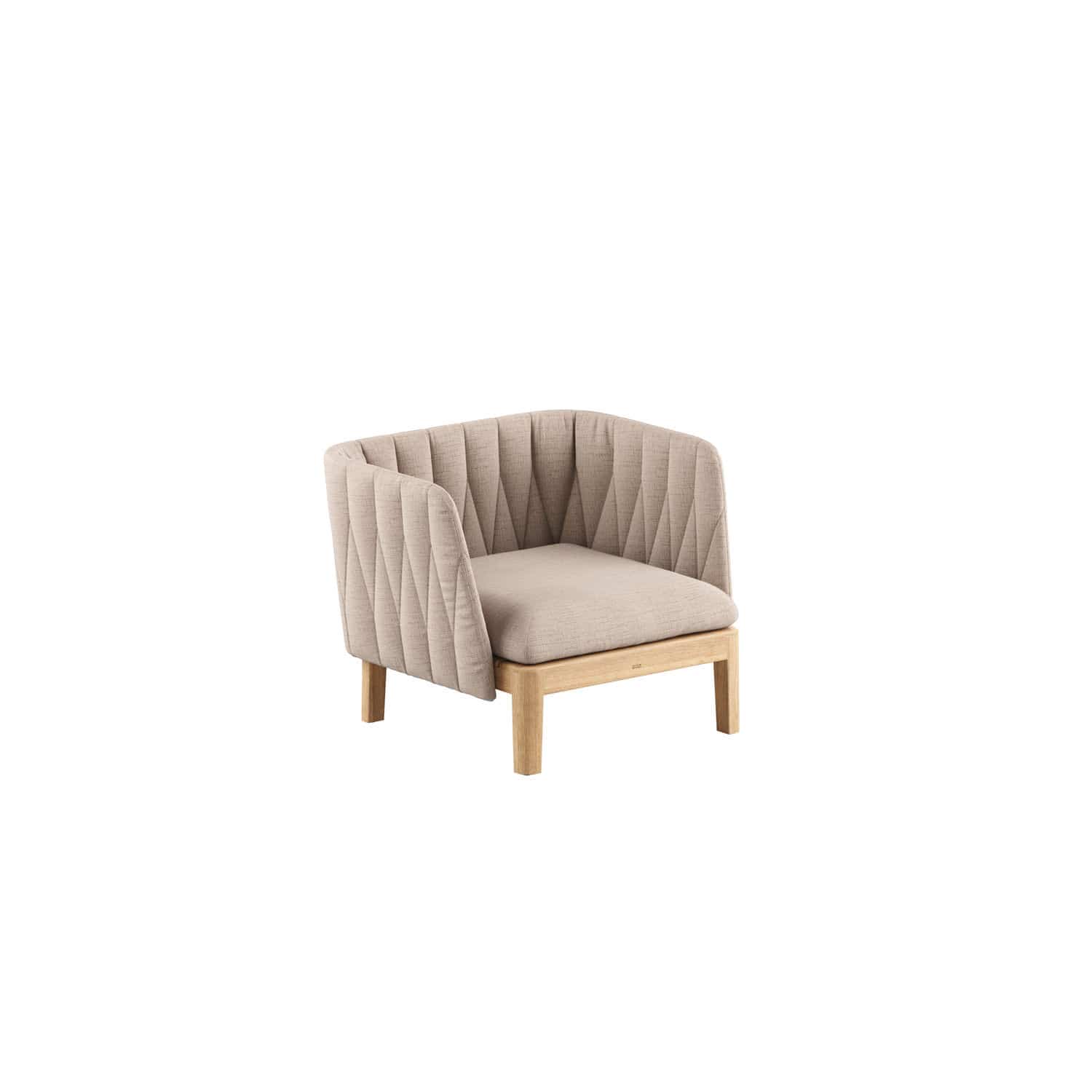 Sillón contemporáneo CALYPSO 70 Royal Botania de tejido de teca