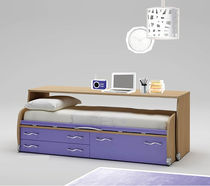 Cama nido / simple / moderna / de madera