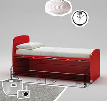 Cama estándar / simple / moderna / de madera