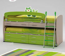 Cama de media altura / nido / simple / moderna