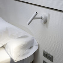 Aplique moderno / de níquel / LED / tubular