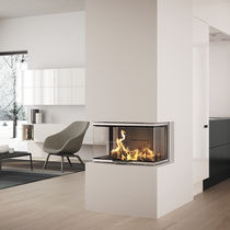 Chimenea insertable de leña / de 3 caras
