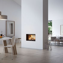 Chimenea insertable de leña / de doble cara