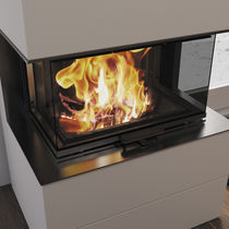 Chimenea insertable de leña / de 3 caras
