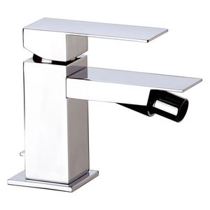 grifo monomando para bidé / de metal cromado / de baño / con 1 orificio