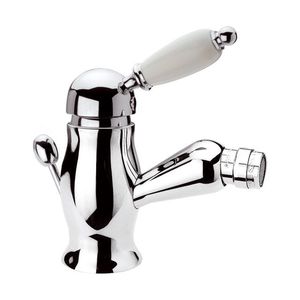 grifo monomando para bidé / de metal cromado / de baño / con 1 orificio
