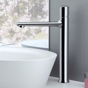grifo monomando para lavabo / de latón cromado / de baño / con 1 orificio