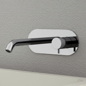 grifo monomando para lavabo / encastrable / de latón cromado / de baño