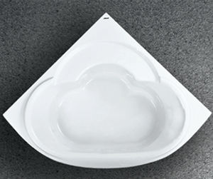 bañera de esquina / de cerámica