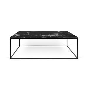 mesa de centro moderna / de metal / de mármol / rectangular