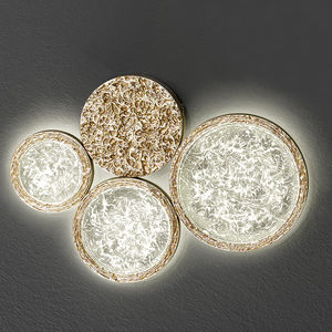 aplique moderno / de bronce / de vidrio / LED