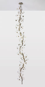 plafón clásico / de vidrio / de bronce / LED