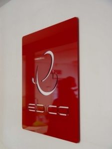 placa de señalización para puerta / de pared / de plástico