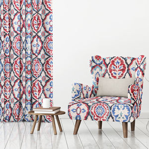 tela de tapicería / de flores / de poliéster / Jacquard