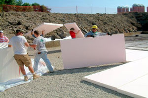 aislante térmico / de poliestireno expandido / para interior / para cimientos