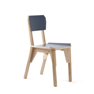 silla de restaurante moderna / de roble / de contrachapado / de HPL