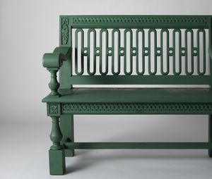 banco público / de jardín / clásico / de roble